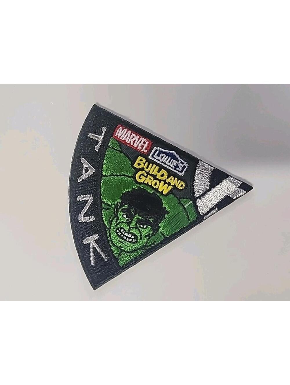Lowr's Marvel Hulk Tank Build And Grow Patch Iron On Triangle Pie Shaped 2.75...